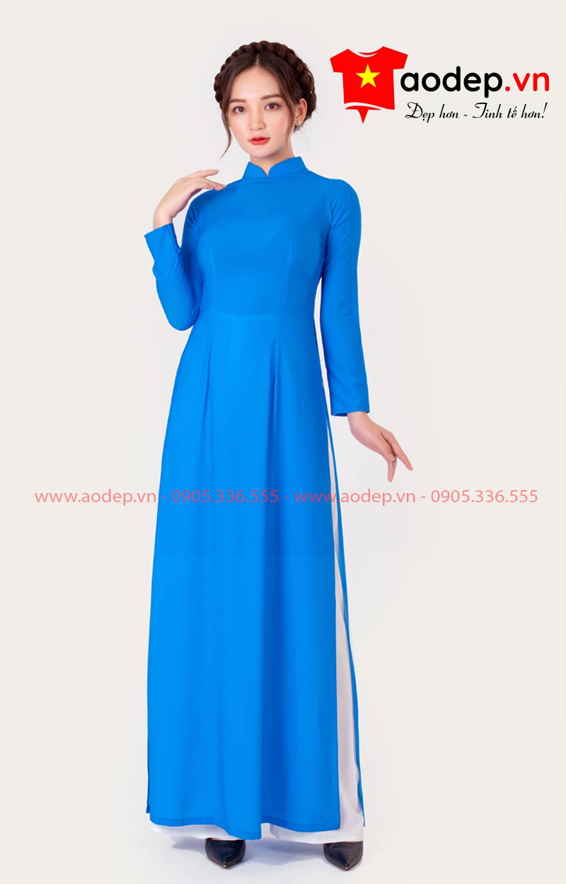 Áo dài nữ màu xanh da trời